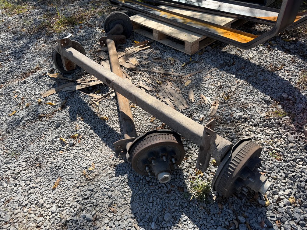 Set Of Used 7000 Lb Trailer Axles