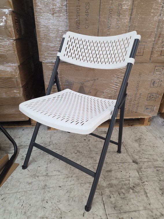 (24) PCS New Ergonimic Plastic Folding Chair