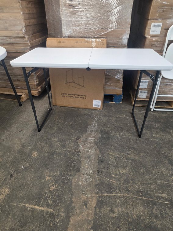 (5X) New 4' Foldable Adjustable Height Table