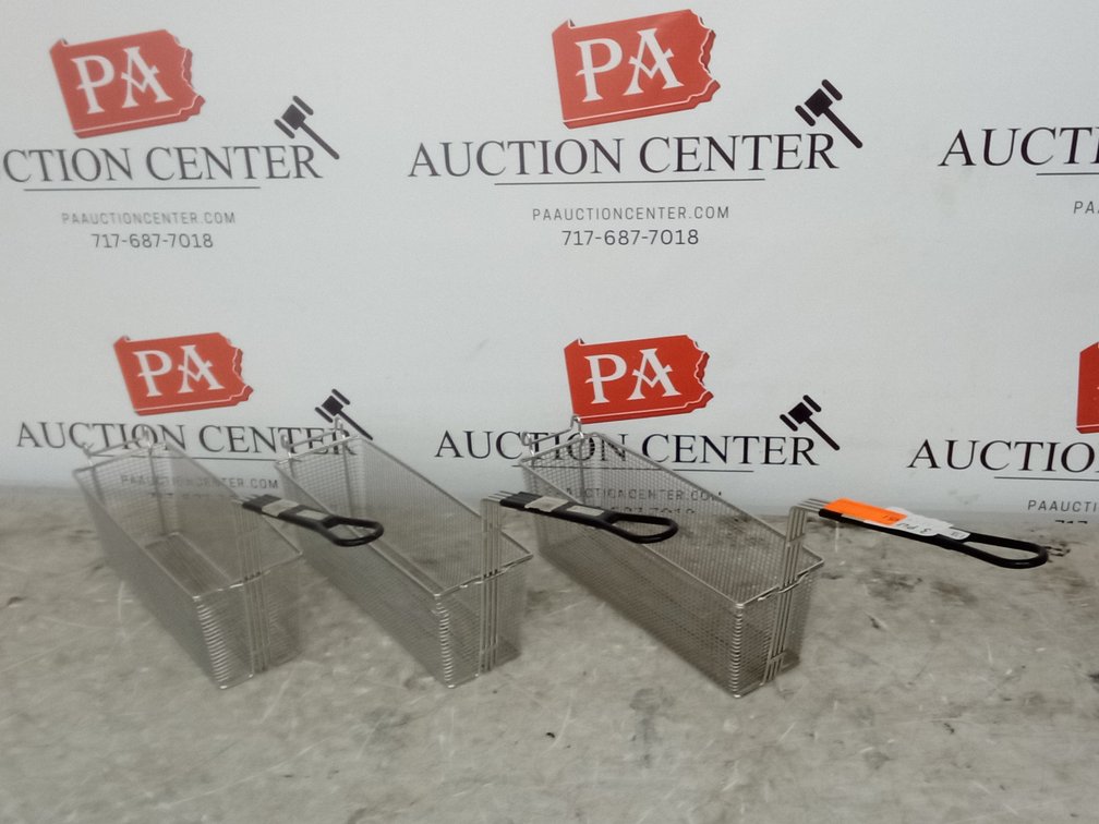 (3) Stainless Fryer Baskets