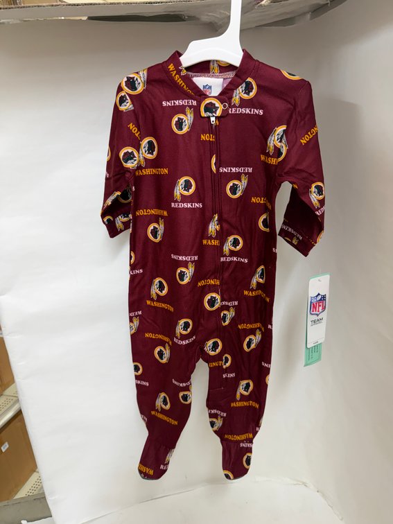 (6x Bid) Washington Redskins Pajamas-6-9M