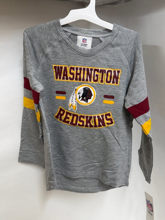 (6x Bid) Washington Redskins LS Shirt-Small