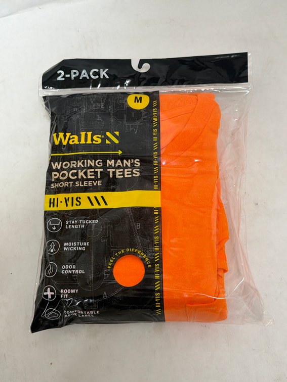 (20x Bid) Walls 2 Pk SS Pocket T-Shirts-Medium