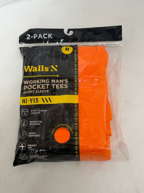 (18x Bid) Walls 2 Pk SS Pocket T-Shirts-Medium