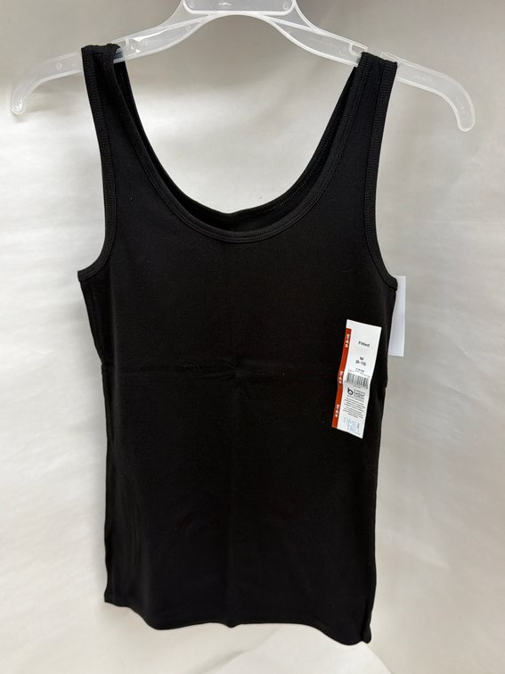 (24x Bid) Time & Tru Fitted Rib Tank Top-Medium