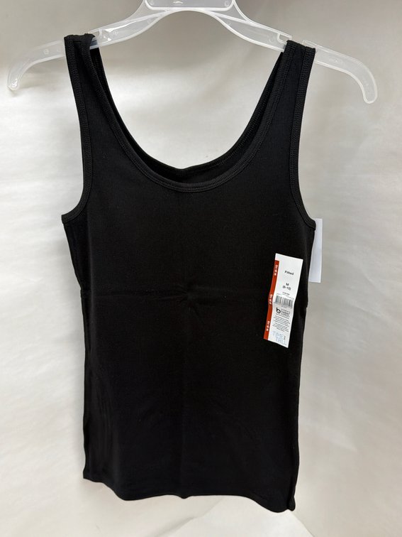 (24x Bid) Time & Tru Fitted Rib Tank Top-Medium