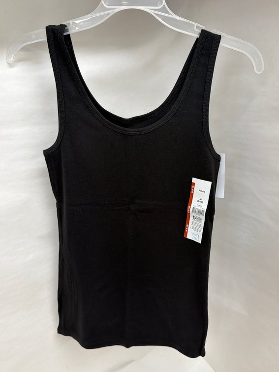 (24x Bid) Time & Tru Fitted Rib Tank Top-Medium