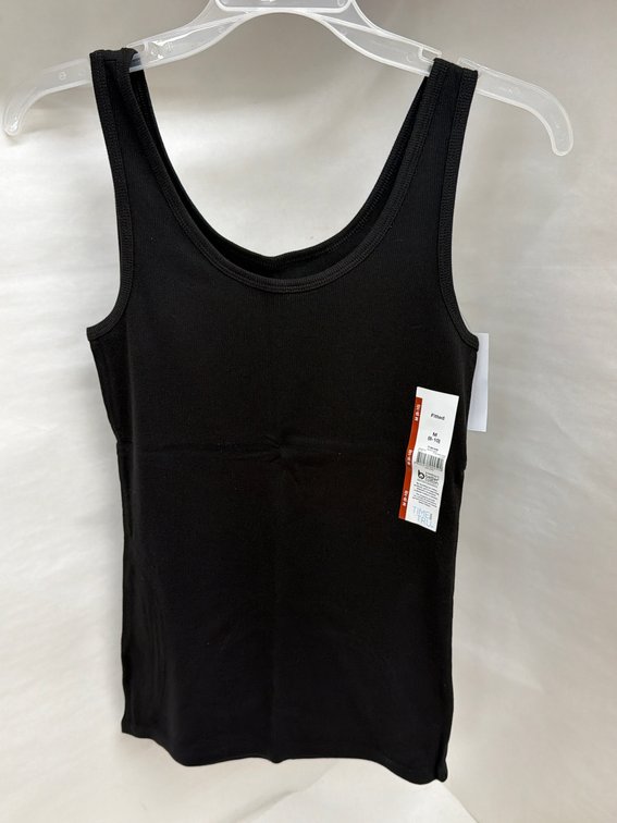 (24x Bid) Time & Tru Fitted Rib Tank Top-Medium