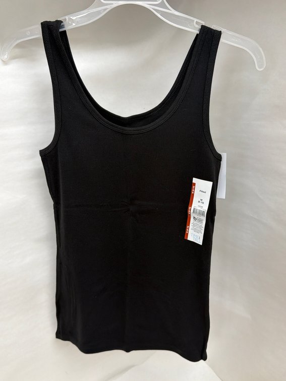 (24x Bid) Time & Tru Fitted Rib Tank Top-Medium