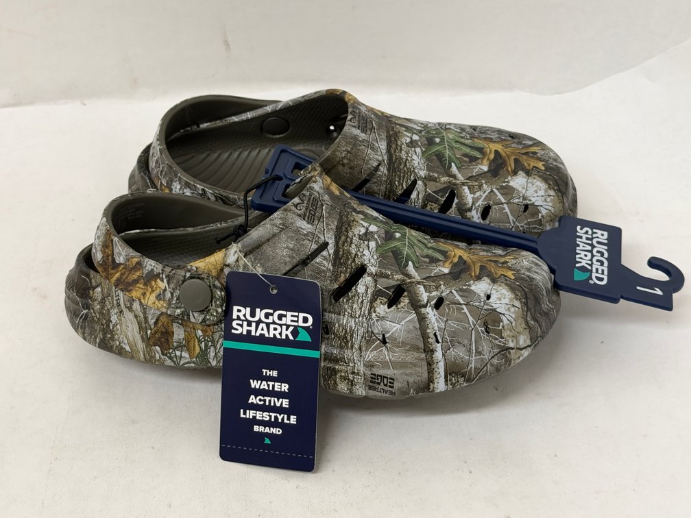 (12x Bid) Rugged Shark Camo Clogs-1