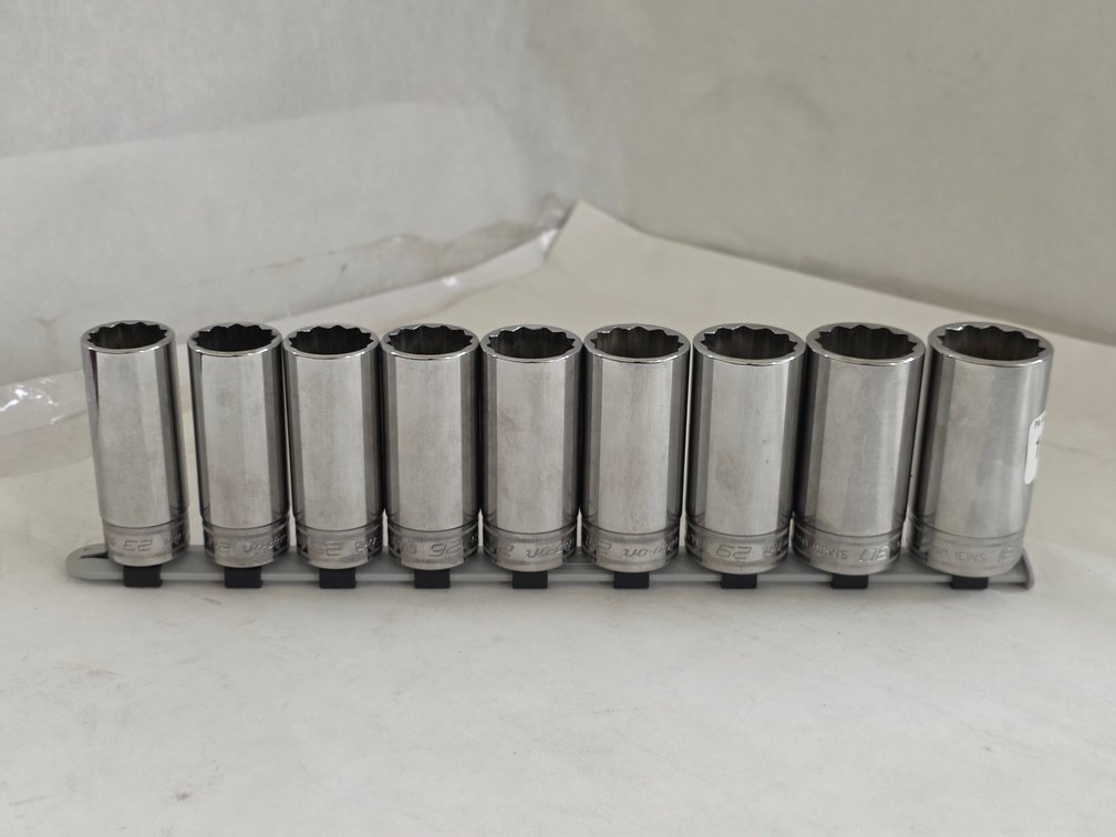 Snap-On 9pc 1/2" 12pt Metric Deep Socket Set
