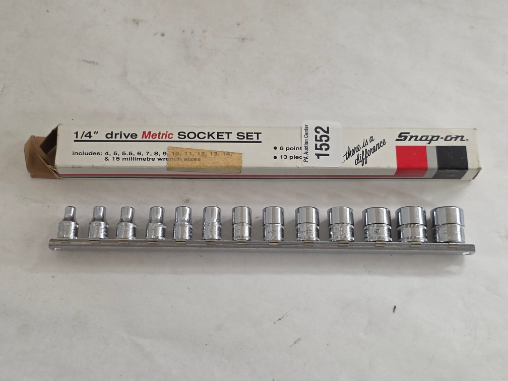 Snap-On 13pc 1/4" 6pt Metric Socket Set