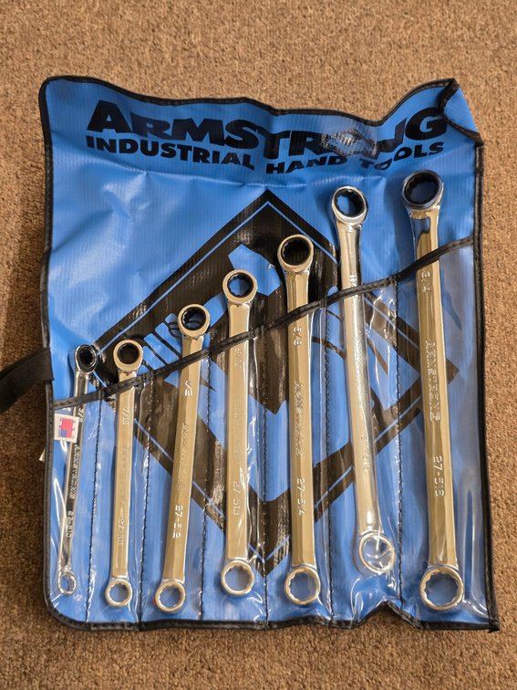 Armstrong 7pc Box End Ratcheting Wrench Set