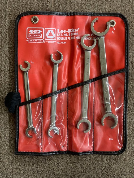 Utica 4pc Double Flare Nut Wrench Set