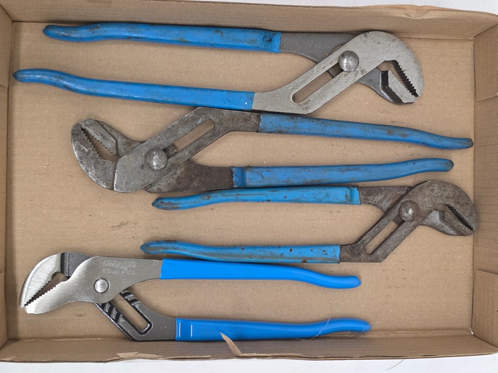 (4) Channel Lock Pliers