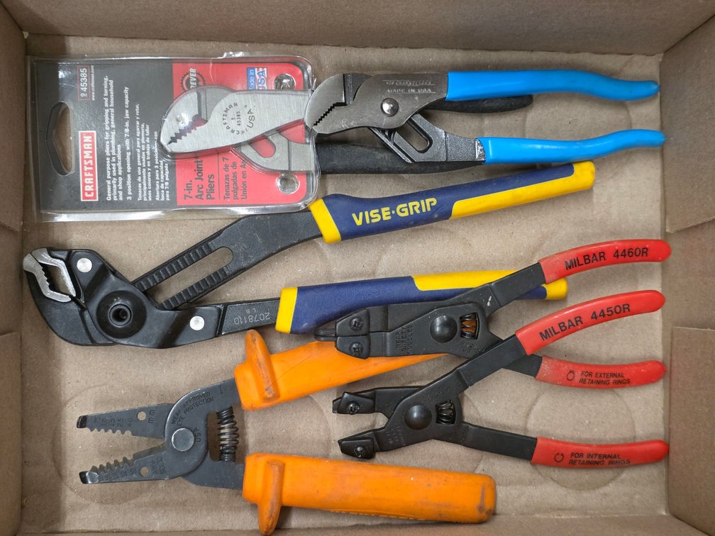 (6) Assorted Pliers