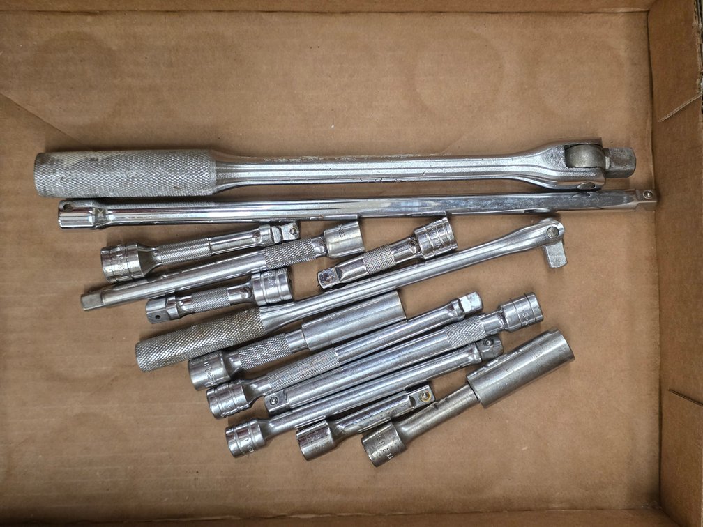 (12) Assorted Extensions & Breaker Bar