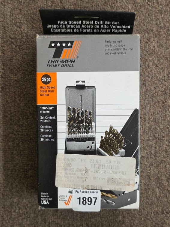 Triumph 29pc Drill Index