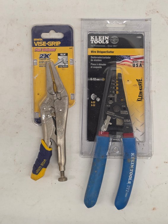 Klein Wire Strippers, Irwin Vise Grips