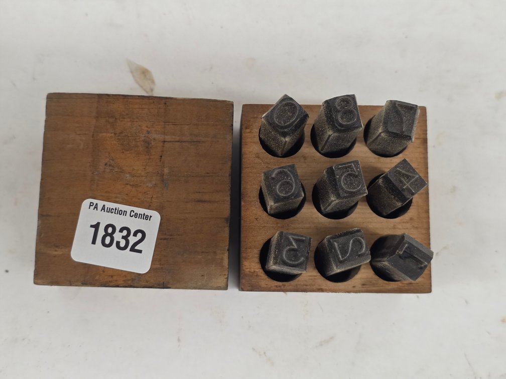 9pc Steel Number Stamps