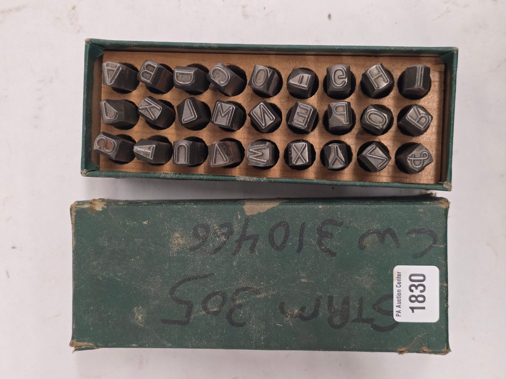27pc Steel Letter Stamps