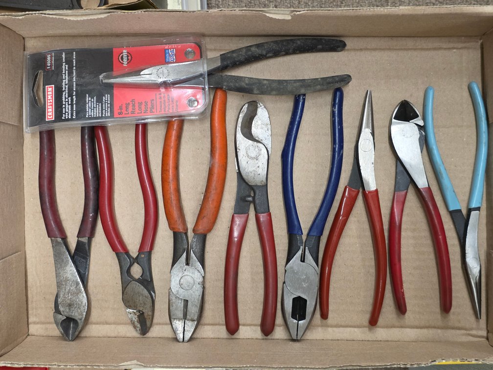 (9) Assorted Pliers