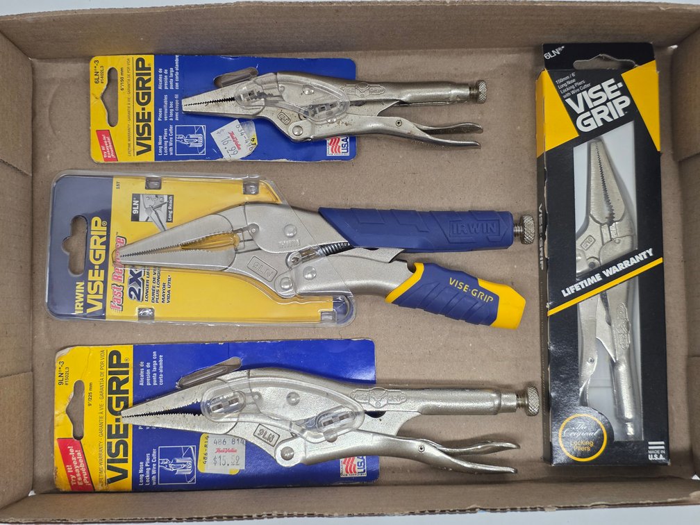 (4) Assorted New Vise Grips