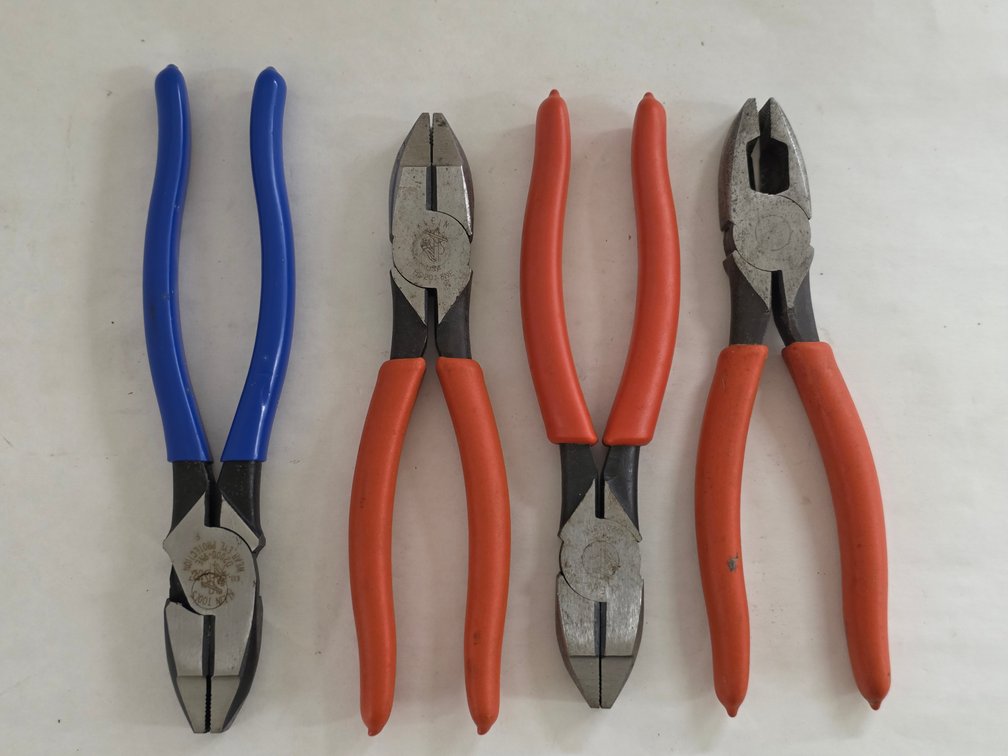 (4) Klein Linesman Pliers