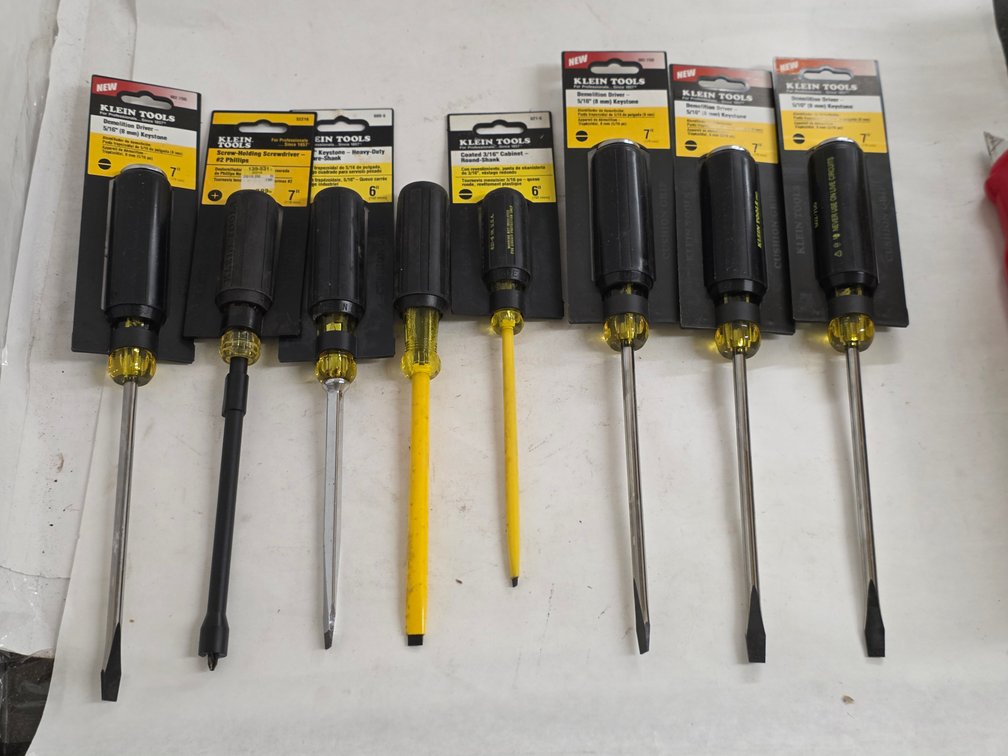 (8) Assorted Klein Screw Drivers