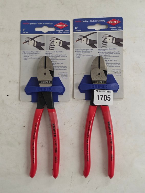(2) Knipex 8" Diagonal Cutters