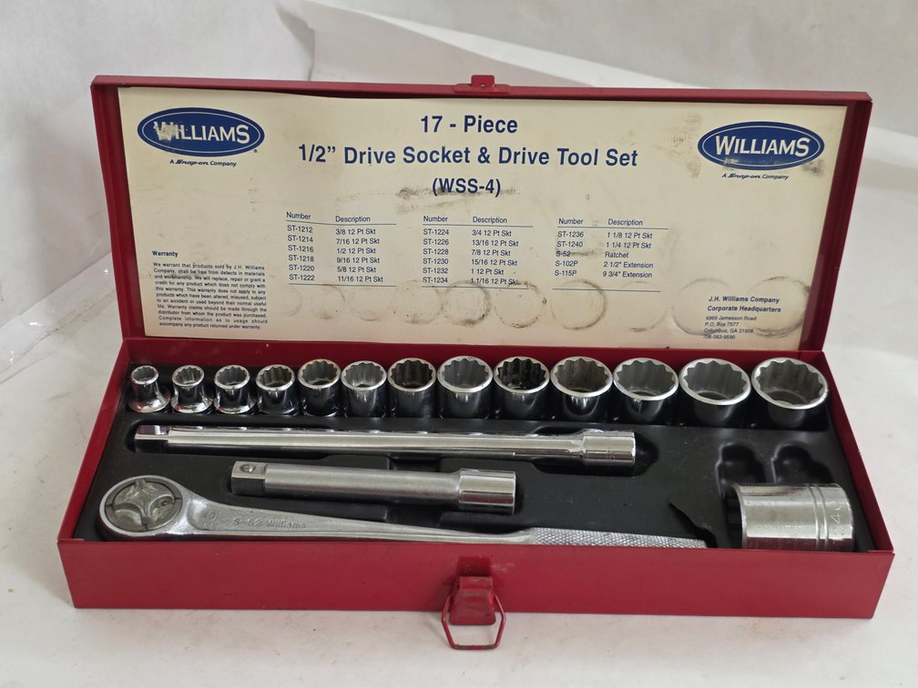 Williams 17pc 1/2" Socket & Drive Tool Set