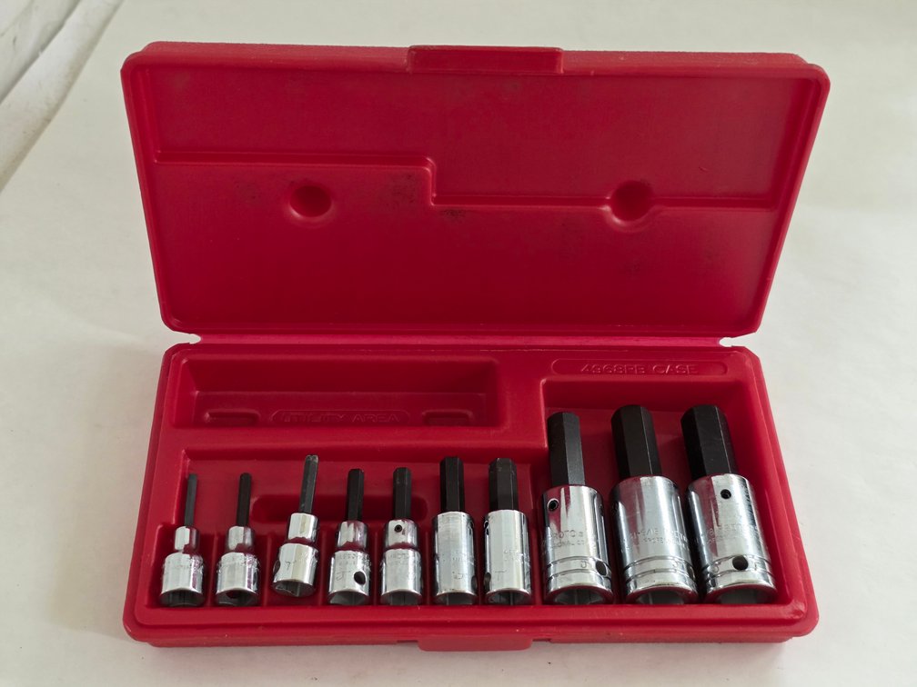 Proto 10pc 1/2" Hex Bit Socket Set