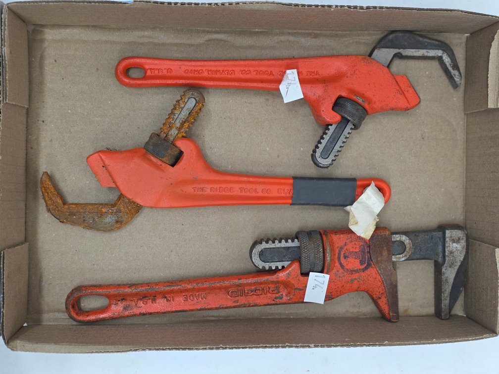 (3) Ridgid Spud Wrenches
