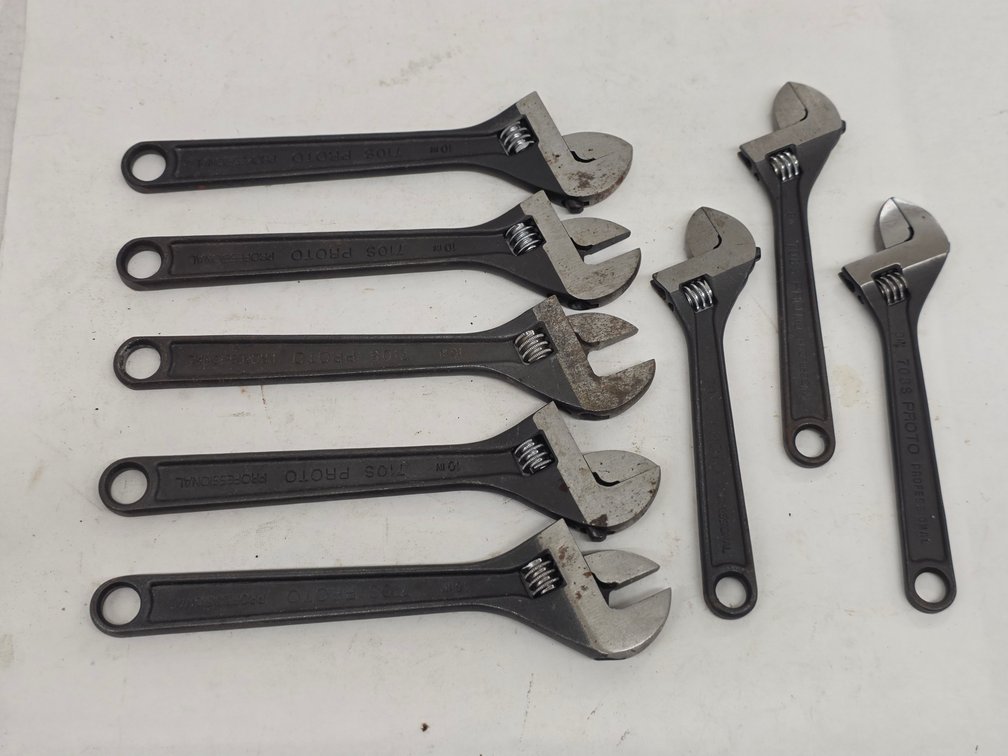 Proto 10" & 8" Adjustable Wrenches