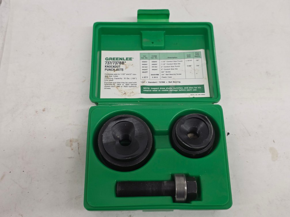 Greenlee Ball Bearing Knockout Punch Set