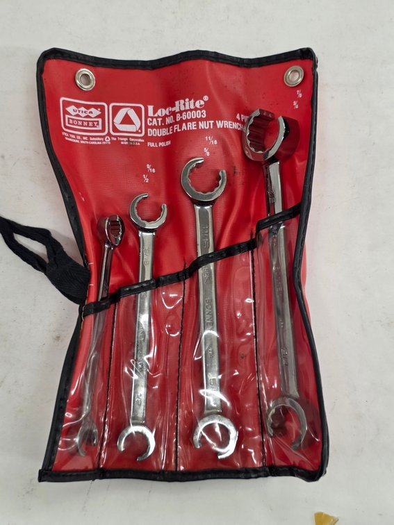 Utica 4pc Double Flare-Nut Wrench Set