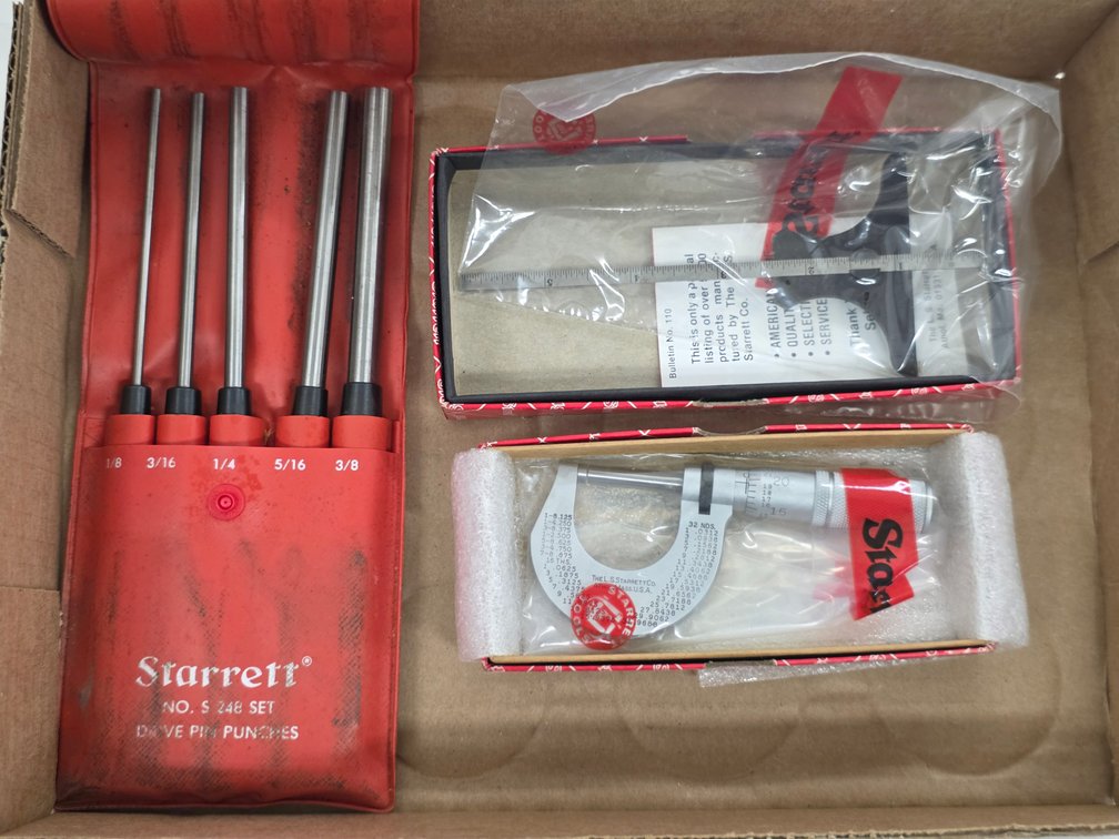 Assorted Starrett Tools