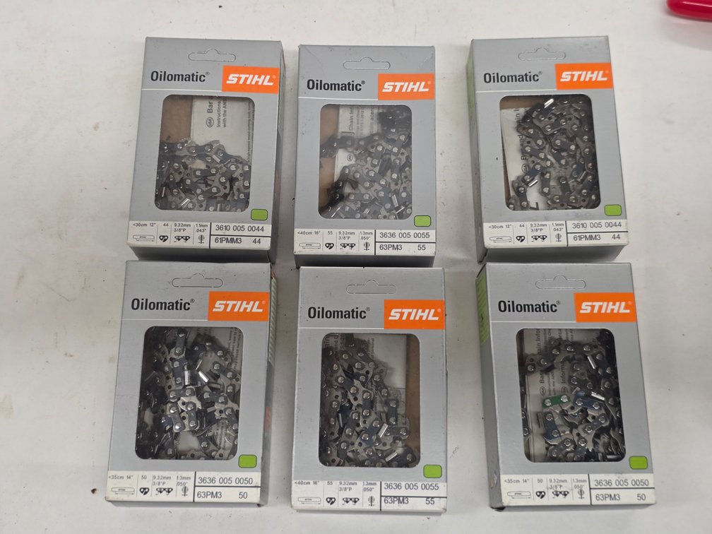 (6) Stihl Oilomatic Chainsaw Chains