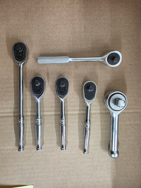 (6) Assorted Snap-On Ratchets