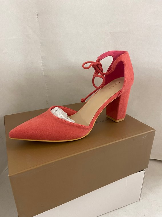 Perphy Women's Ankle Tie Heels-8.5