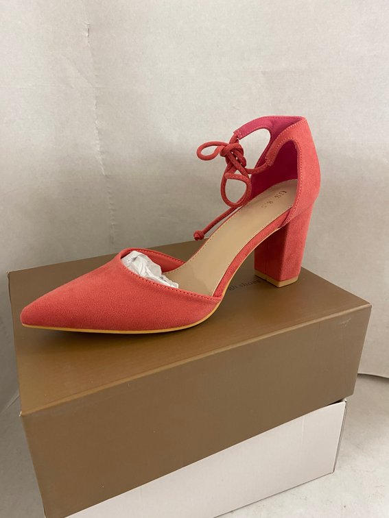 Perphy Women's Ankle Tie Heels-8.5