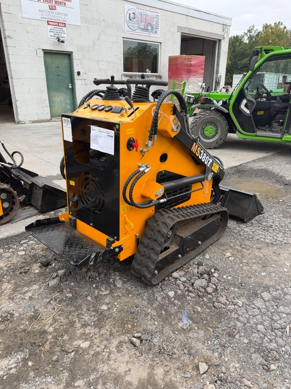 New MMS MS380T Mini Stand-On Skid Loader