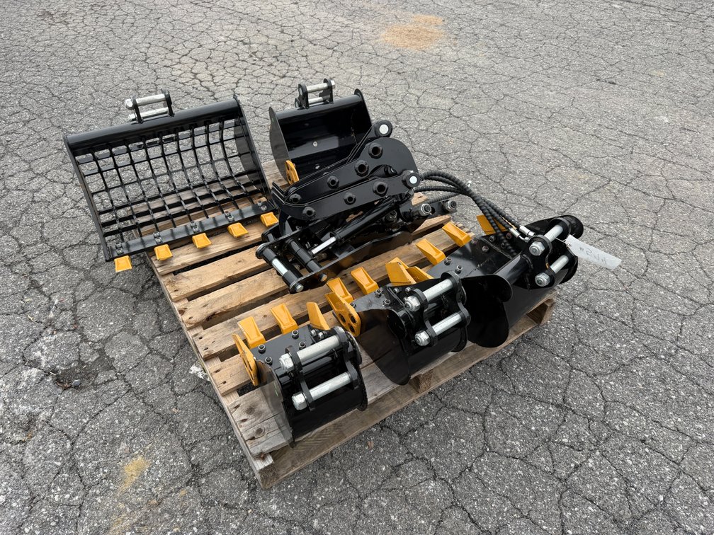 New Skid Lot of Mini Excavator Attachments