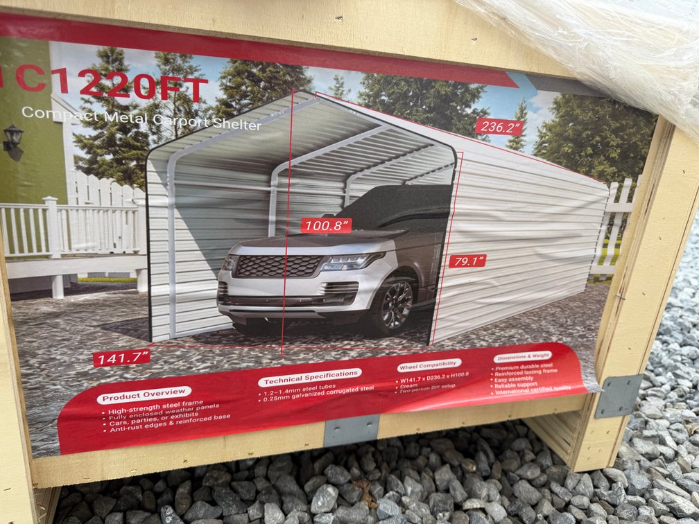 New SD LANCH 12' x 20' Carport