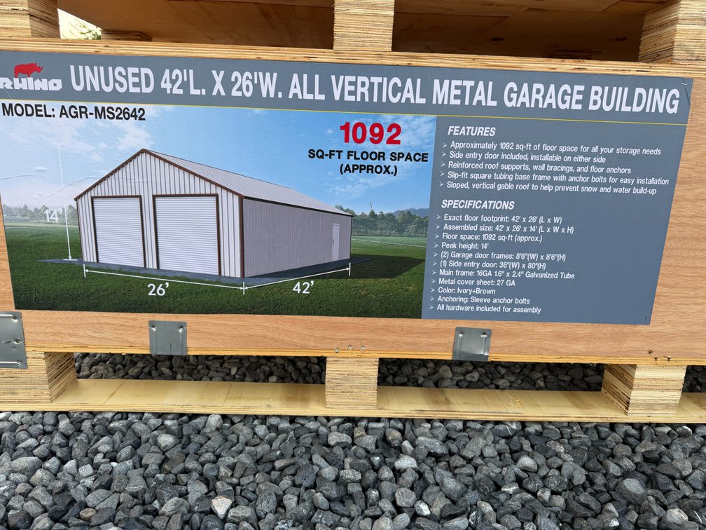 New Rhino 26' x 42' Metal Garage Building