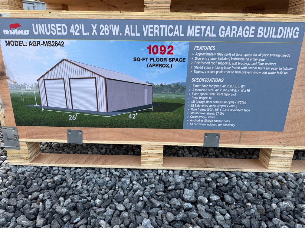 New Rhino 26' x 42' Metal Garage Building