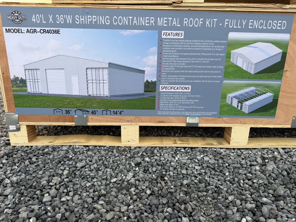 New Heavy Duty 40' x 36' Shipping Container Metal