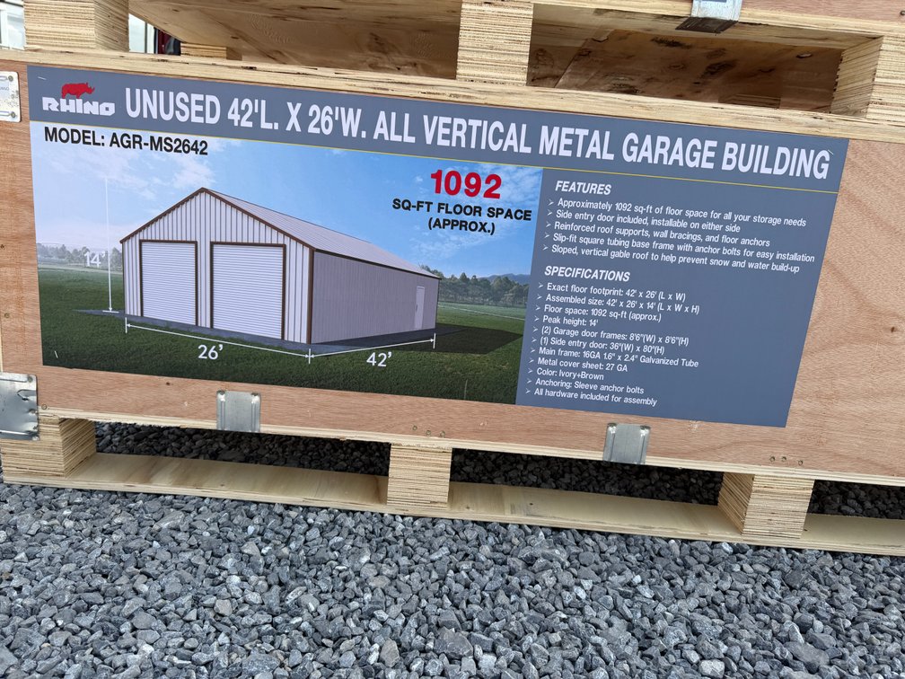 New Rhino 26' x 42' Metal Garage Building