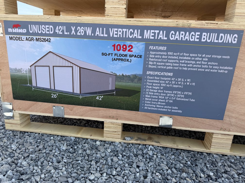 New Rhino 26' x 42' Metal Garage Building