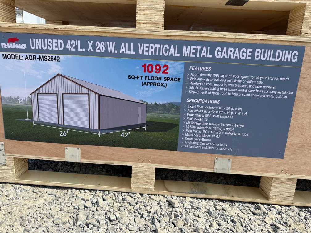 New Rhino 26' x 42' Metal Garage Building